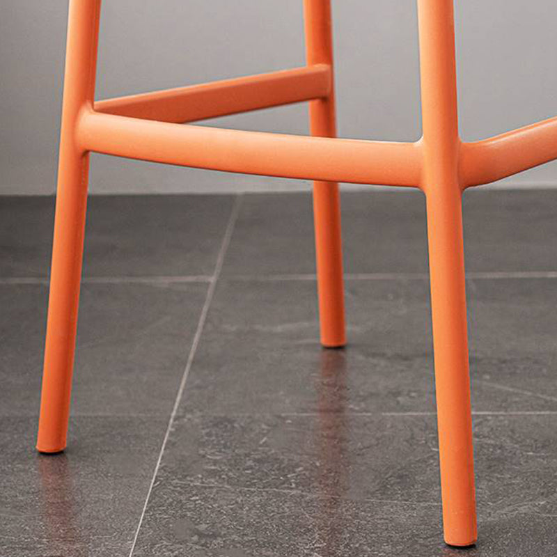 Industrial Stackable Bar Height Stool Plastic Low Back Bar Stool for Dining Room Clearhalo 'Bar Furniture' 'Bar Stools' 'bar_stools' 'furn' 'furn_bar_stools' 'Furniture' 'Kitchen & Dining Furniture' 6473038