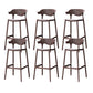 Industrial Stackable Bar Height Stool Plastic Low Back Bar Stool for Dining Room Coffee 6 Piece Set Clearhalo 'Bar Furniture' 'Bar Stools' 'bar_stools' 'furn' 'furn_bar_stools' 'Furniture' 'Kitchen & Dining Furniture' 6473047