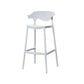 Industrial Stackable Bar Height Stool Plastic Low Back Bar Stool for Dining Room White 1 Piece Clearhalo 'Bar Furniture' 'Bar Stools' 'bar_stools' 'furn' 'furn_bar_stools' 'Furniture' 'Kitchen & Dining Furniture' 6473049