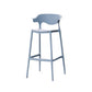 Industrial Stackable Bar Height Stool Plastic Low Back Bar Stool for Dining Room Blue 1 Piece Clearhalo 'Bar Furniture' 'Bar Stools' 'bar_stools' 'furn' 'furn_bar_stools' 'Furniture' 'Kitchen & Dining Furniture' 6473059