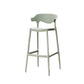Industrial Stackable Bar Height Stool Plastic Low Back Bar Stool for Dining Room Green 1 Piece Clearhalo 'Bar Furniture' 'Bar Stools' 'bar_stools' 'furn' 'furn_bar_stools' 'Furniture' 'Kitchen & Dining Furniture' 6473064