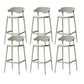 Industrial Stackable Bar Height Stool Plastic Low Back Bar Stool for Dining Room Green 6 Piece Set Clearhalo 'Bar Furniture' 'Bar Stools' 'bar_stools' 'furn' 'furn_bar_stools' 'Furniture' 'Kitchen & Dining Furniture' 6473067