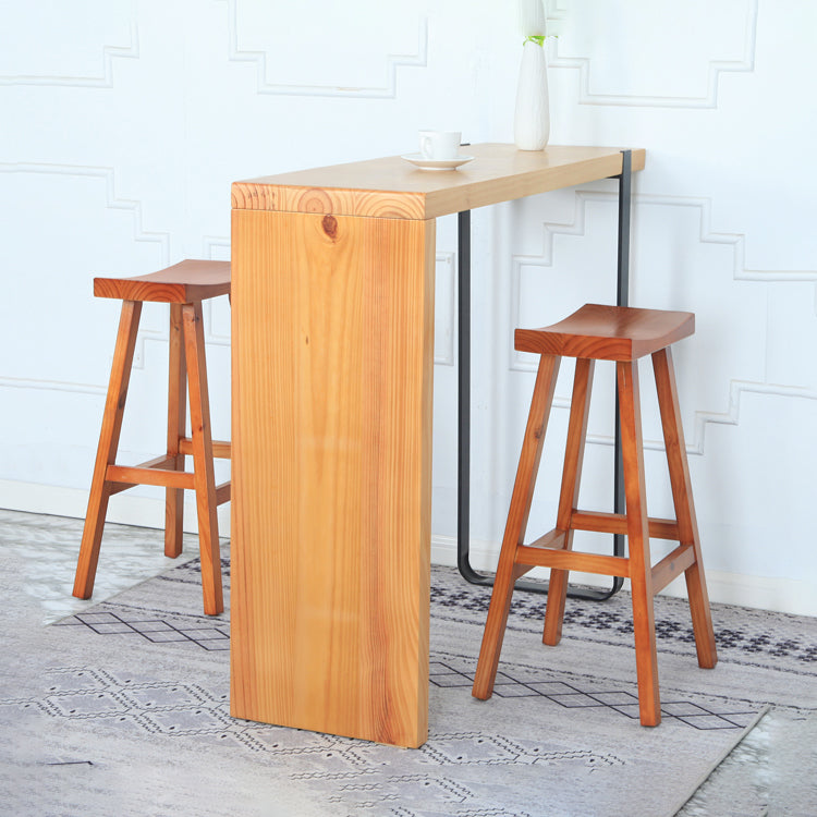 Industrial Solid Wood Bar Stool Backless Counter Stool for Outdoor Clearhalo 'Bar Furniture' 'Bar Stools' 'bar_stools' 'furn' 'furn_bar_stools' 'Furniture' 'Kitchen & Dining Furniture' 6473078