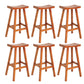 Industrial Solid Wood Bar Stool Backless Counter Stool for Outdoor 6 Piece Set Clearhalo 'Bar Furniture' 'Bar Stools' 'bar_stools' 'furn' 'furn_bar_stools' 'Furniture' 'Kitchen & Dining Furniture' 6473079