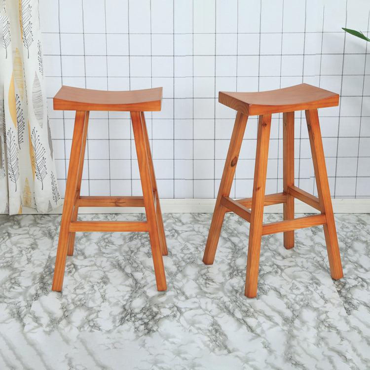 Industrial Solid Wood Bar Stool Backless Counter Stool for Outdoor Clearhalo 'Bar Furniture' 'Bar Stools' 'bar_stools' 'furn' 'furn_bar_stools' 'Furniture' 'Kitchen & Dining Furniture' 6473080