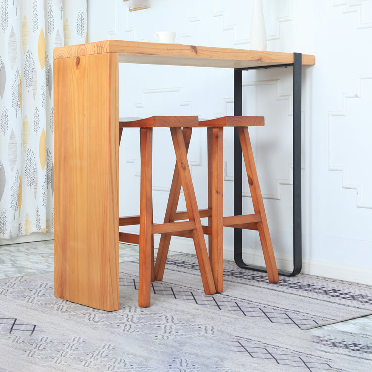 Industrial Solid Wood Bar Stool Backless Counter Stool for Outdoor Clearhalo 'Bar Furniture' 'Bar Stools' 'bar_stools' 'furn' 'furn_bar_stools' 'Furniture' 'Kitchen & Dining Furniture' 6473082