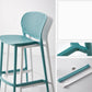Industrial Stackable Armless Bar Stool Plastic Low Back Bar Stool Clearhalo 'Bar Furniture' 'Bar Stools' 'bar_stools' 'furn' 'furn_bar_stools' 'Furniture' 'Kitchen & Dining Furniture' 6473103