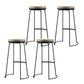 Glam Leather Bar Stool Backless Counter Stool for Bristol with Metal Legs Black 4 Piece Set Clearhalo 'Bar Furniture' 'Bar Stools' 'bar_stools' 'furn' 'furn_bar_stools' 'Furniture' 'Kitchen & Dining Furniture' 6473117