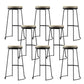 Glam Leather Bar Stool Backless Counter Stool for Bristol with Metal Legs Black 8 Piece Set Clearhalo 'Bar Furniture' 'Bar Stools' 'bar_stools' 'furn' 'furn_bar_stools' 'Furniture' 'Kitchen & Dining Furniture' 6473122