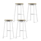 Glam Leather Bar Stool Backless Counter Stool for Bristol with Metal Legs White 4 Piece Set Clearhalo 'Bar Furniture' 'Bar Stools' 'bar_stools' 'furn' 'furn_bar_stools' 'Furniture' 'Kitchen & Dining Furniture' 6473126