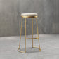 Glam Leather Bar Stool Backless Counter Stool for Bristol with Metal Legs Clearhalo 'Bar Furniture' 'Bar Stools' 'bar_stools' 'furn' 'furn_bar_stools' 'Furniture' 'Kitchen & Dining Furniture' 6473130