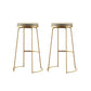 Glam Leather Bar Stool Backless Counter Stool for Bristol with Metal Legs Gold 2 Piece Set Clearhalo 'Bar Furniture' 'Bar Stools' 'bar_stools' 'furn' 'furn_bar_stools' 'Furniture' 'Kitchen & Dining Furniture' 6473132