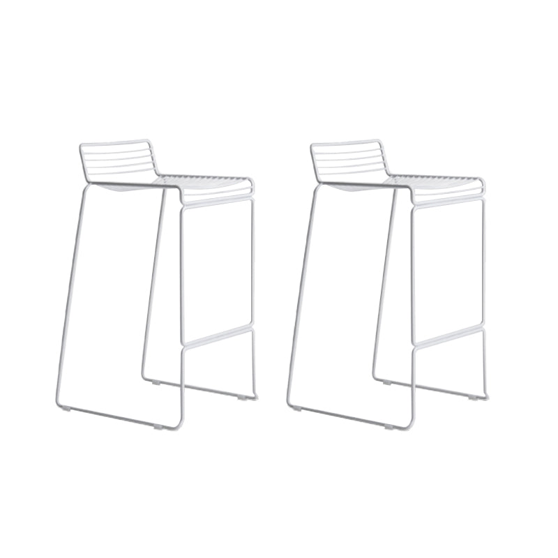 Sgabello da bar senza braccioli Sgabello da bar industriale in acciaio ad altezza per soggiorno