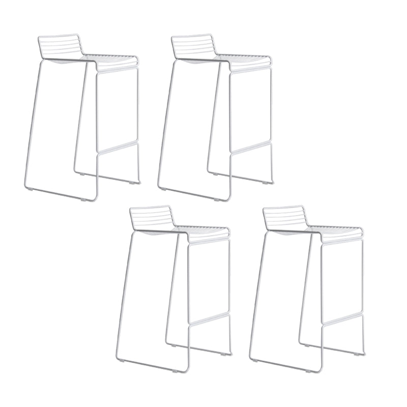 Sgabello da bar senza braccioli Sgabello da bar industriale in acciaio ad altezza per soggiorno