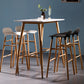 Scandinavian Solid Wood Legs Bar Stool Armless Plastic Bar Stool for Living Room Clearhalo 'Bar Furniture' 'Bar Stools' 'bar_stools' 'furn' 'furn_bar_stools' 'Furniture' 'Kitchen & Dining Furniture' 6473195