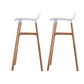 Scandinavian Solid Wood Legs Bar Stool Armless Plastic Bar Stool for Living Room White 2 Piece Set Clearhalo 'Bar Furniture' 'Bar Stools' 'bar_stools' 'furn' 'furn_bar_stools' 'Furniture' 'Kitchen & Dining Furniture' 6473213