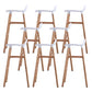 Scandinavian Solid Wood Legs Bar Stool Armless Plastic Bar Stool for Living Room White 8 Piece Set Clearhalo 'Bar Furniture' 'Bar Stools' 'bar_stools' 'furn' 'furn_bar_stools' 'Furniture' 'Kitchen & Dining Furniture' 6473216