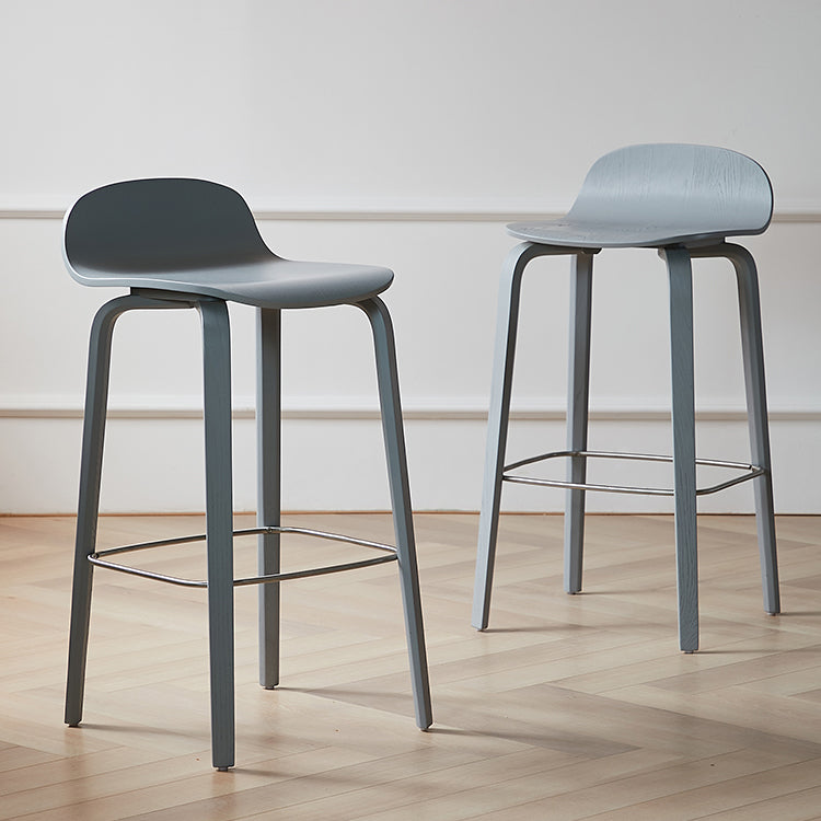 Indoor Armless Low Back Bar Height Stool Beech Solid Wood Bar Stool Clearhalo 'Bar Furniture' 'Bar Stools' 'bar_stools' 'furn' 'furn_bar_stools' 'Furniture' 'Kitchen & Dining Furniture' 6473241