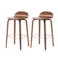 Indoor Armless Low Back Bar Height Stool Beech Solid Wood Bar Stool Walnut 2 Piece Set Clearhalo 'Bar Furniture' 'Bar Stools' 'bar_stools' 'furn' 'furn_bar_stools' 'Furniture' 'Kitchen & Dining Furniture' 6473242
