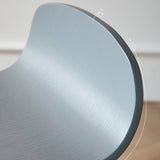 Indoor Armless Low Back Bar Height Stool Beech Solid Wood Bar Stool