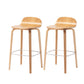 Indoor Armless Low Back Bar Height Stool Beech Solid Wood Bar Stool Natural 2 Piece Set Clearhalo 'Bar Furniture' 'Bar Stools' 'bar_stools' 'furn' 'furn_bar_stools' 'Furniture' 'Kitchen & Dining Furniture' 6473252