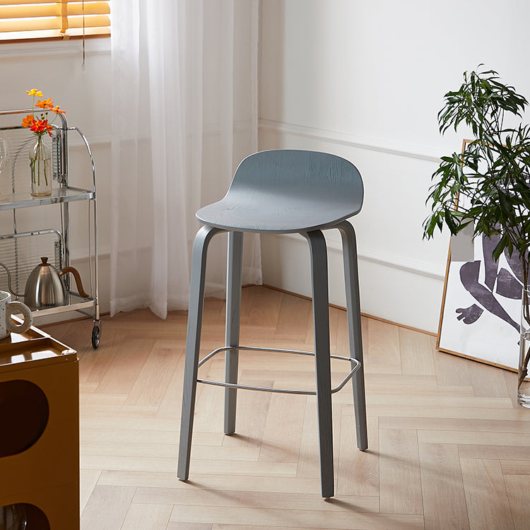 Indoor Armless Low Back Bar Height Stool Beech Solid Wood Bar Stool Clearhalo 'Bar Furniture' 'Bar Stools' 'bar_stools' 'furn' 'furn_bar_stools' 'Furniture' 'Kitchen & Dining Furniture' 6473262