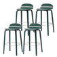 Indoor Armless Low Back Bar Height Stool Beech Solid Wood Bar Stool Dark Green 4 Piece Set Clearhalo 'Bar Furniture' 'Bar Stools' 'bar_stools' 'furn' 'furn_bar_stools' 'Furniture' 'Kitchen & Dining Furniture' 6473264