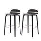 Indoor Armless Low Back Bar Height Stool Beech Solid Wood Bar Stool Black 2 Piece Set Clearhalo 'Bar Furniture' 'Bar Stools' 'bar_stools' 'furn' 'furn_bar_stools' 'Furniture' 'Kitchen & Dining Furniture' 6473268