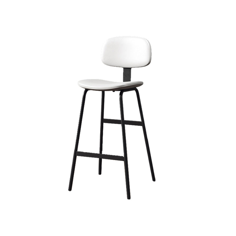 Taburete de bar de cuero Glam, taburete de mostrador con respaldo sin brazos para Bristol