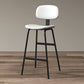 Taburete de bar de cuero Glam, taburete de mostrador con respaldo sin brazos para Bristol