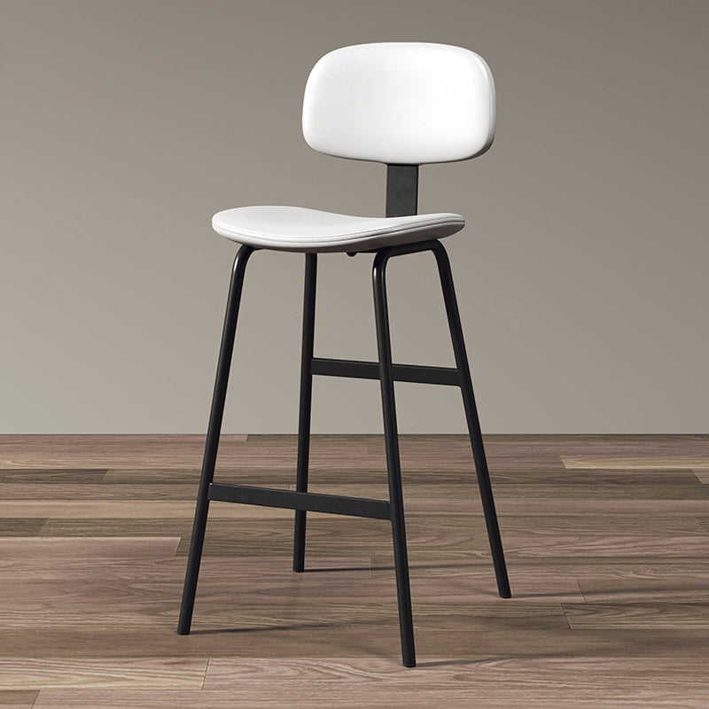 Taburete de bar de cuero Glam, taburete de mostrador con respaldo sin brazos para Bristol