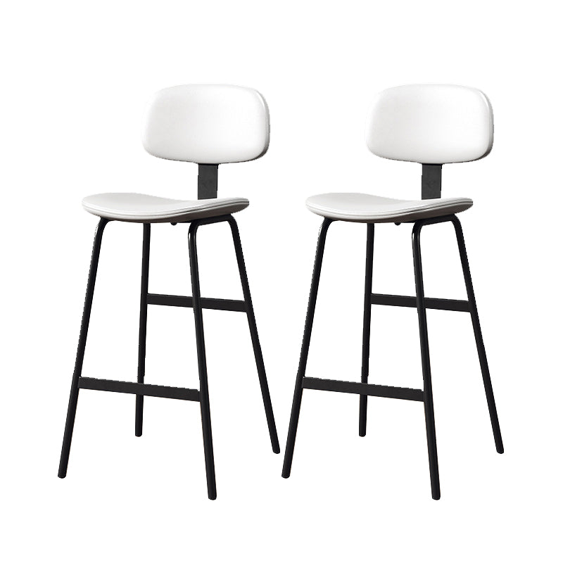 Taburete de bar de cuero Glam, taburete de mostrador con respaldo sin brazos para Bristol