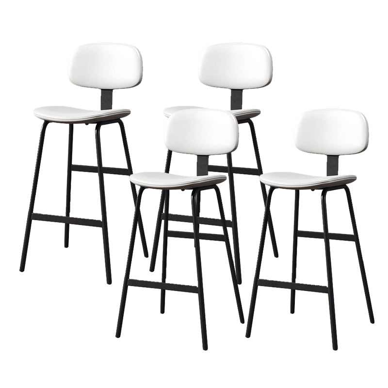 Taburete de bar de cuero Glam, taburete de mostrador con respaldo sin brazos para Bristol