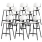 Taburete de bar de cuero Glam, taburete de mostrador con respaldo sin brazos para Bristol