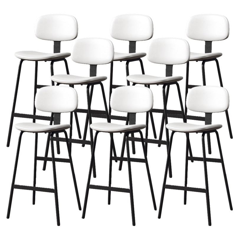 Taburete de bar de cuero Glam, taburete de mostrador con respaldo sin brazos para Bristol