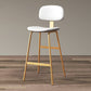Taburete de bar de cuero Glam, taburete de mostrador con respaldo sin brazos para Bristol
