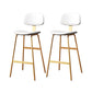 Taburete de bar de cuero Glam, taburete de mostrador con respaldo sin brazos para Bristol