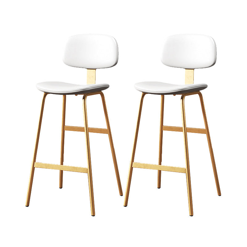 Taburete de bar de cuero Glam, taburete de mostrador con respaldo sin brazos para Bristol