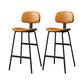 Taburete de bar de cuero Glam, taburete de mostrador con respaldo sin brazos para Bristol