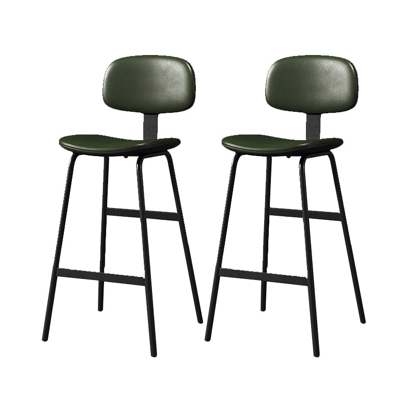 Taburete de bar de cuero Glam, taburete de mostrador con respaldo sin brazos para Bristol