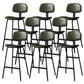 Taburete de bar de cuero Glam, taburete de mostrador con respaldo sin brazos para Bristol