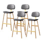 Taburete de bar de cuero Glam, taburete de mostrador con respaldo sin brazos para Bristol