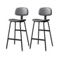 Taburete de bar de cuero Glam, taburete de mostrador con respaldo sin brazos para Bristol