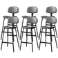 Taburete de bar de cuero Glam, taburete de mostrador con respaldo sin brazos para Bristol