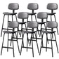 Taburete de bar de cuero Glam, taburete de mostrador con respaldo sin brazos para Bristol