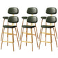 Taburete de bar de cuero Glam, taburete de mostrador con respaldo sin brazos para Bristol