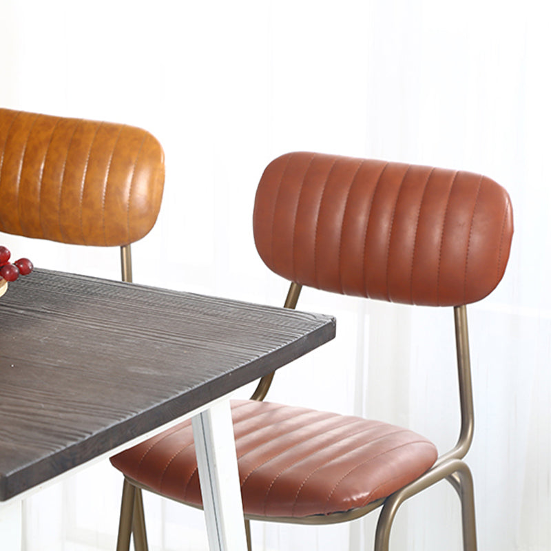 Modern Leather Bar Stool Backrest Counter Stool for Living Room Clearhalo 'Bar Furniture' 'Bar Stools' 'bar_stools' 'furn' 'furn_bar_stools' 'Furniture' 'Kitchen & Dining Furniture' 6473733