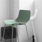 Industrial Indoor Armless Stool Plastic Bar Stool with Upholstered Clearhalo 'Bar Furniture' 'Bar Stools' 'bar_stools' 'furn' 'furn_bar_stools' 'Furniture' 'Kitchen & Dining Furniture' 6473759