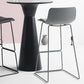 Industrial Indoor Armless Stool Plastic Bar Stool with Upholstered Clearhalo 'Bar Furniture' 'Bar Stools' 'bar_stools' 'furn' 'furn_bar_stools' 'Furniture' 'Kitchen & Dining Furniture' 6473777