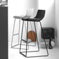 Industrial Indoor Armless Stool Plastic Bar Stool with Upholstered Clearhalo 'Bar Furniture' 'Bar Stools' 'bar_stools' 'furn' 'furn_bar_stools' 'Furniture' 'Kitchen & Dining Furniture' 6473779